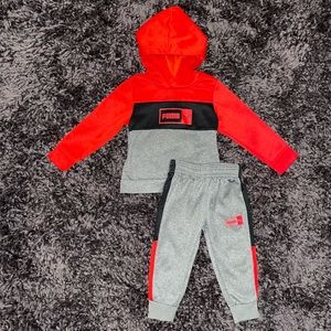 Puma Boys Pullover Hoodie & Jogger Set Size 18 Months